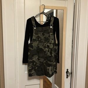 BNWT Camo overall dress